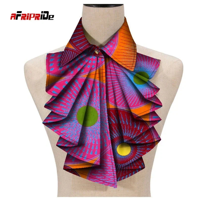 African Print Ankara Triangle Tie for Women - Stylish Wax Fabric Cravat WYA027