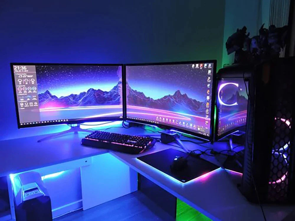 Bluetooth LED Strip Lights – Smart SMD 5050 with APP & Remote Control, Flexible Tape for TV Backlight & Home Decor