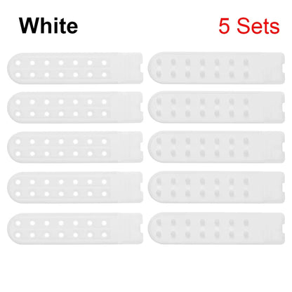 5 Sets Snapback Strap Replacement - 7 Hole Colorful Hat Repair Buckle Clips for Baseball Cap Accessories