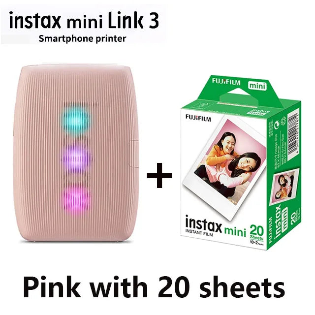 Fujifilm Instax Mini Link 3 Photo Printer - Smartphone Instant Film Printer for Creative Camera Photos