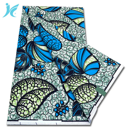 African Real Wax Print Fabric - 100% Cotton Ankara Sewing Material Wholesale Quality