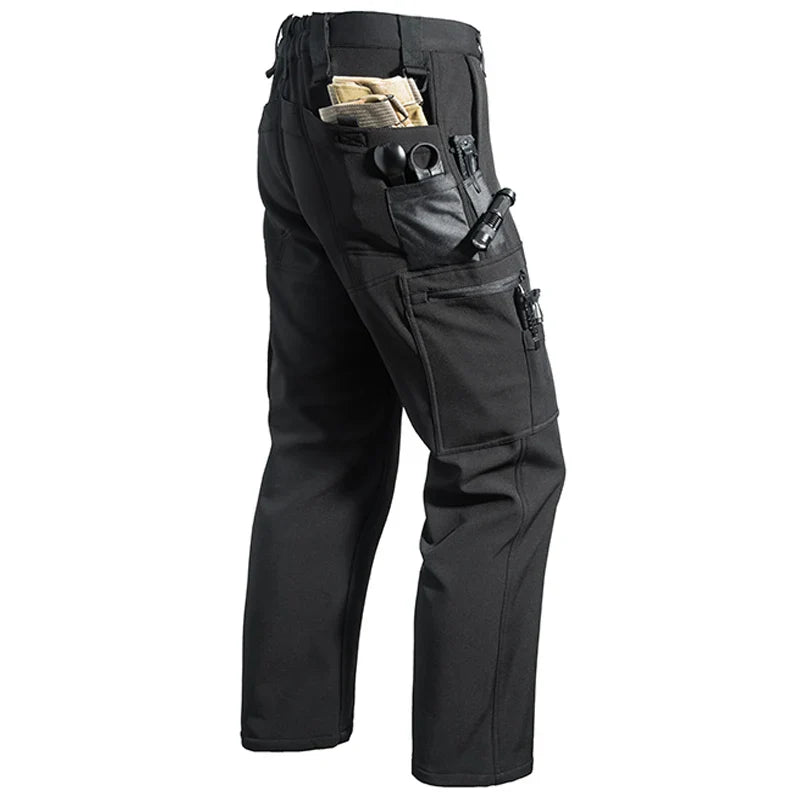 Men’s Fleece Softshell Cargo Pants M–5XL – Winter Outdoor Hiking, Fishing, Climbing & Camping Tactical Trousers