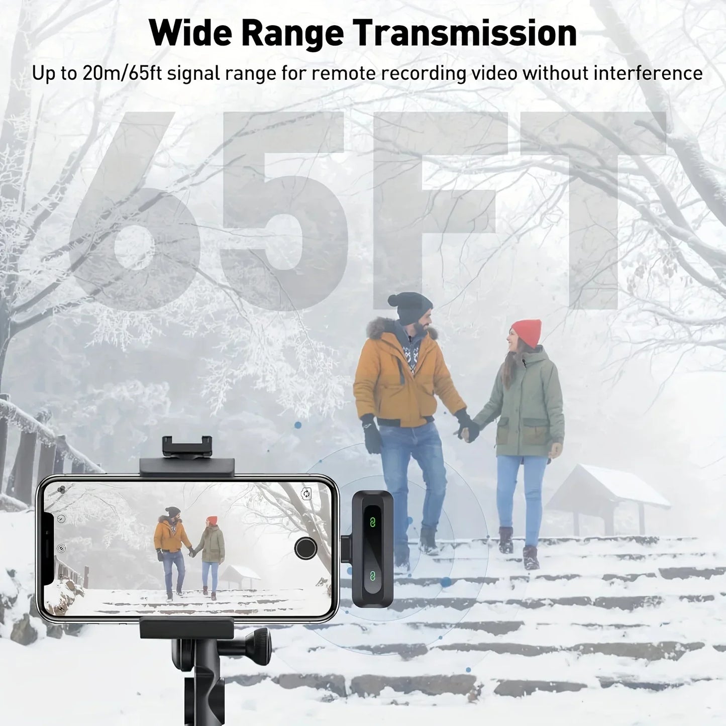Xiaomi Wireless Lavalier Microphone – Portable Mini Mic for Audio, Video Recording & Livestreaming on iPhone & Android