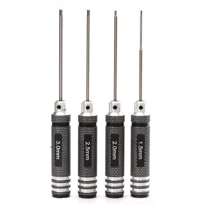 Top Quality Titanium Nitride TiNi Hex Driver Wrench – 1.5mm/2mm/2.5mm/3.0mm Screwdriver for RC Helicopter (1 Piece)
