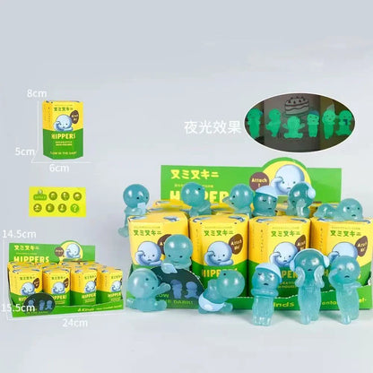 Noctilucent Green Mystery Doll Figures - Blind Box Surprise Collectible Desktop Decoration Toy