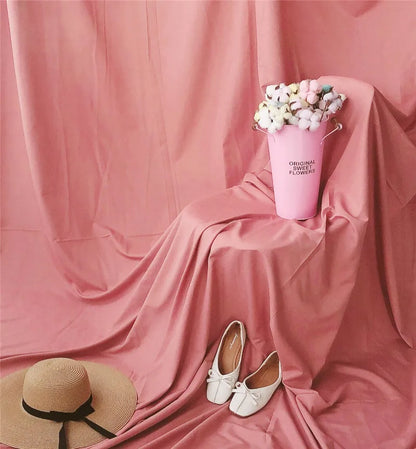 4x2.4M Polyester Photography Backdrop – White & Black Solid Color Studio Background Cloth for TikTok Live