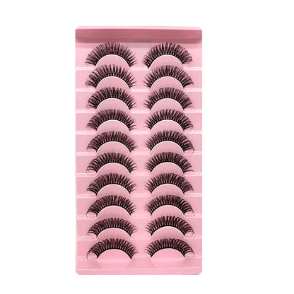 2/10 Pairs 3D Mink Russian Strip False Eyelashes – Dramatic Fake Lash Extensions for Makeup