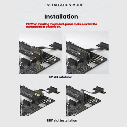 TISHRIC PCIe 3.0 X1 Extension Cable - 5/10/15/20CM High Speed PCI Express Riser Cable with 90°/180° Right Angle Connector