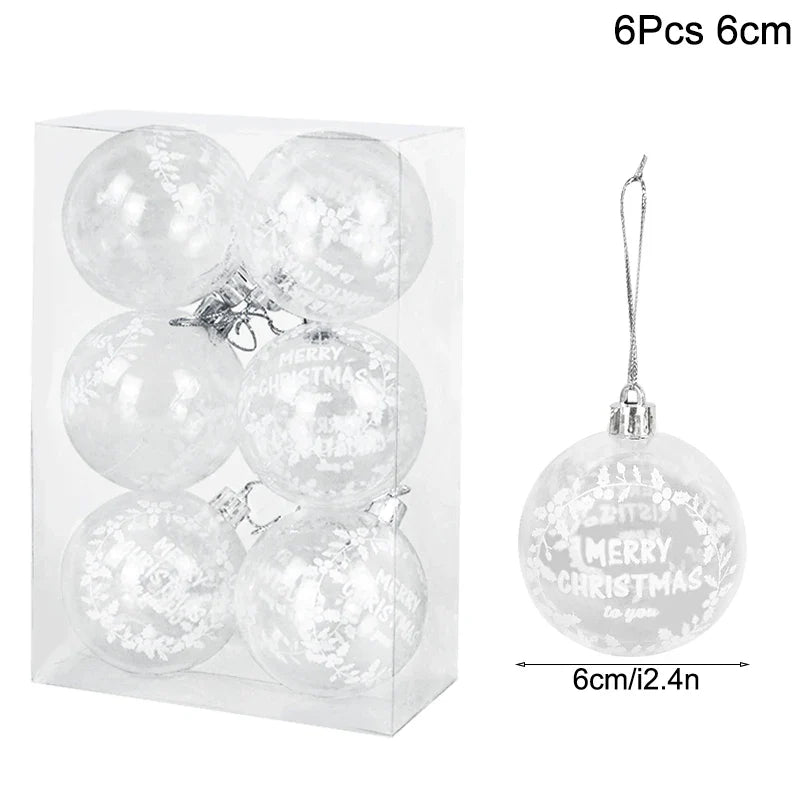 Christmas Ball Ornaments – Hanging Tree Pendants for Xmas, Home Decor, 2026 New Year & Holiday Gifts