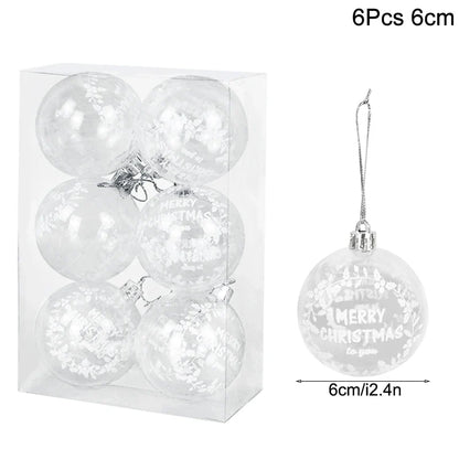 Christmas Ball Ornaments – Hanging Tree Pendants for Xmas, Home Decor, 2026 New Year & Holiday Gifts
