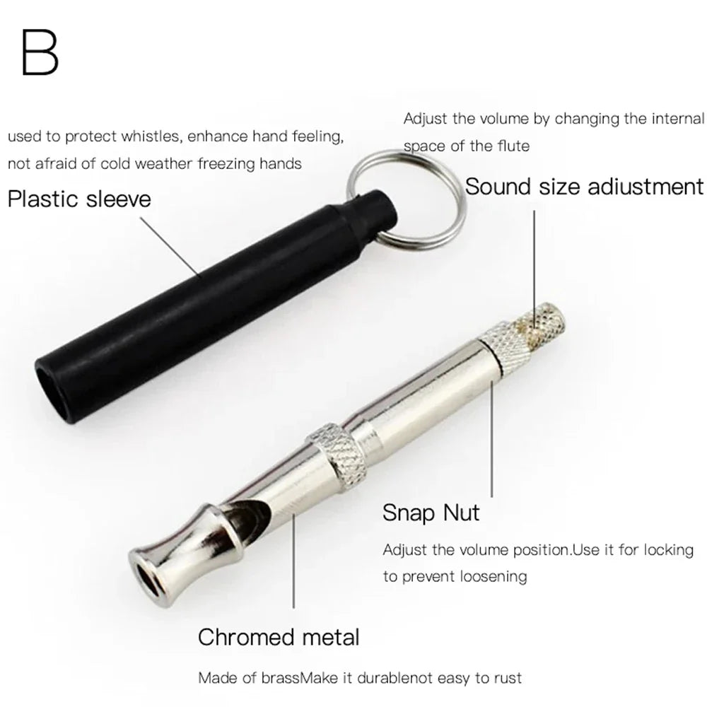Adjustable Dog Whistle – Pet Training & Obedience Sound Repeller, Stop Barking Control Deterrent Whistle for Dogs