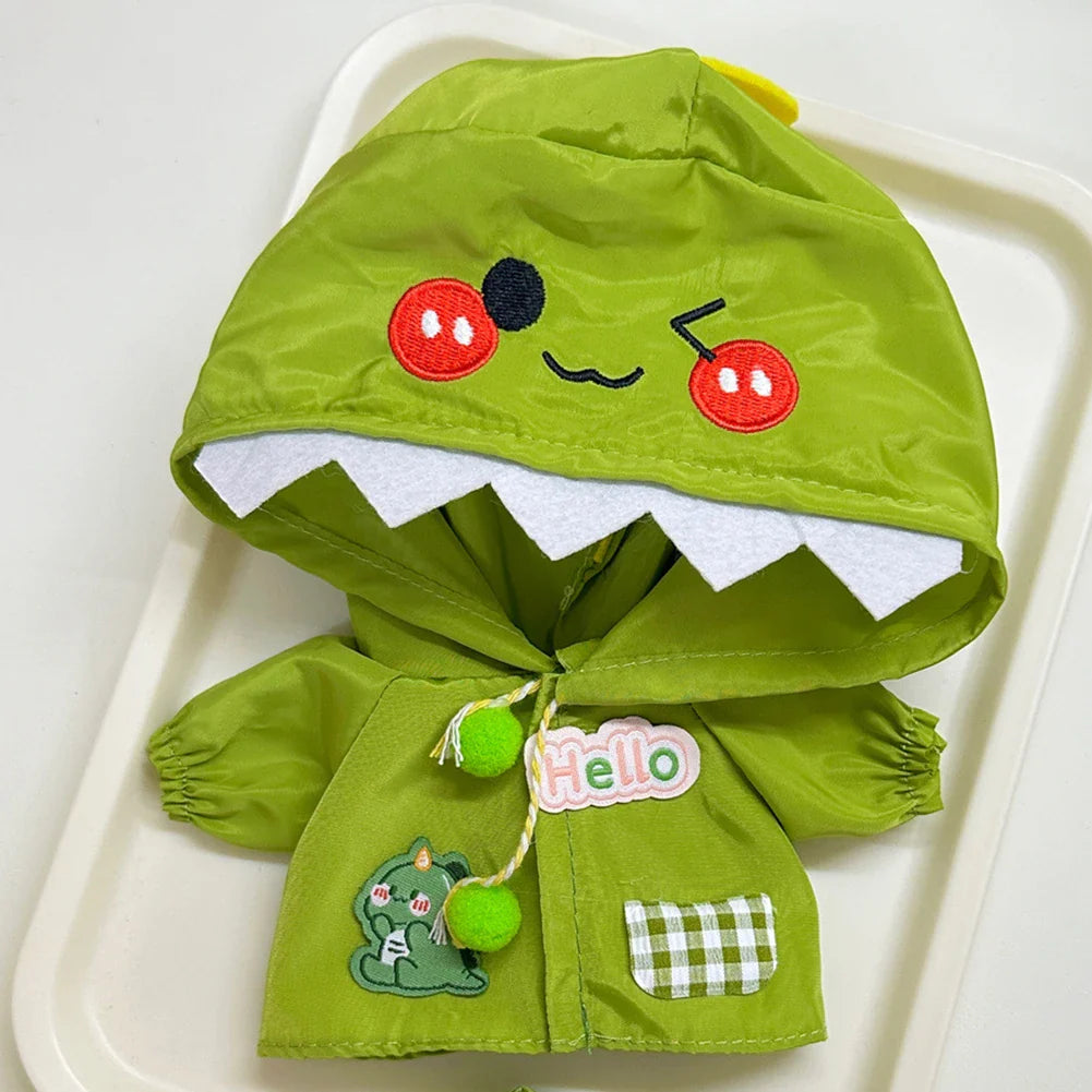 Mini Raincoat & Boots Outfit for Labubu Idol Doll – Doll Clothes & Accessories Gift Set
