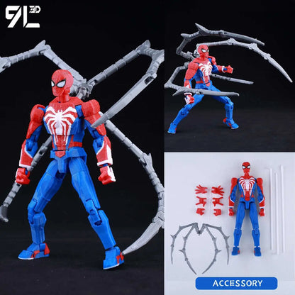 9L3D Lucky13 T13 Action Figures — 3D Printed Deadpool, Wolverine, Batman, Spider-Man & Venom Anime Model Toys, Collectible Gift