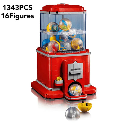 MINISO Creative Expert 21358 Vending Machine Building Blocks Kit – Classic Assembly Toys for Kids Birthday Gift