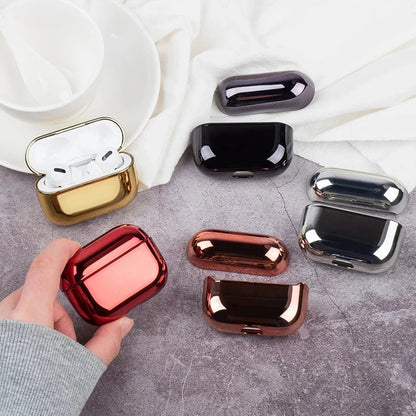 Electroplated Gold AirPods Pro 2 Case – Plating Cover for Apple AirPods Pro 1, 2 & 3, Stylish Earphone Protector