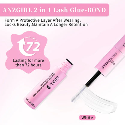 Eyelash Extension Kit – 640pcs DIY Lash Clusters (9-16mm), Mix Curl, with Tweezers, Glue & Remover
