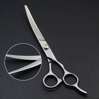 Pet Grooming Scissors Set – Professional Dog Hair Trimming Tools, Bent Scissors & Clippers for Teddy Haircuts