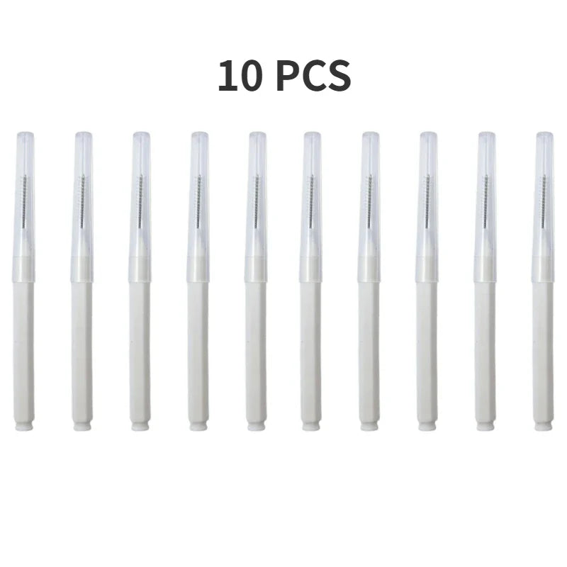 5/10/50PCS Mini Eyebrow & Lash Brushes – Disposable Bendable Brow Perm & Micro Eyelash Applicator Tools