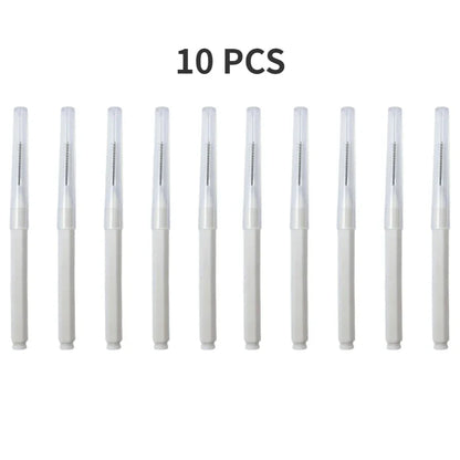 5/10/50PCS Mini Eyebrow & Lash Brushes – Disposable Bendable Brow Perm & Micro Eyelash Applicator Tools