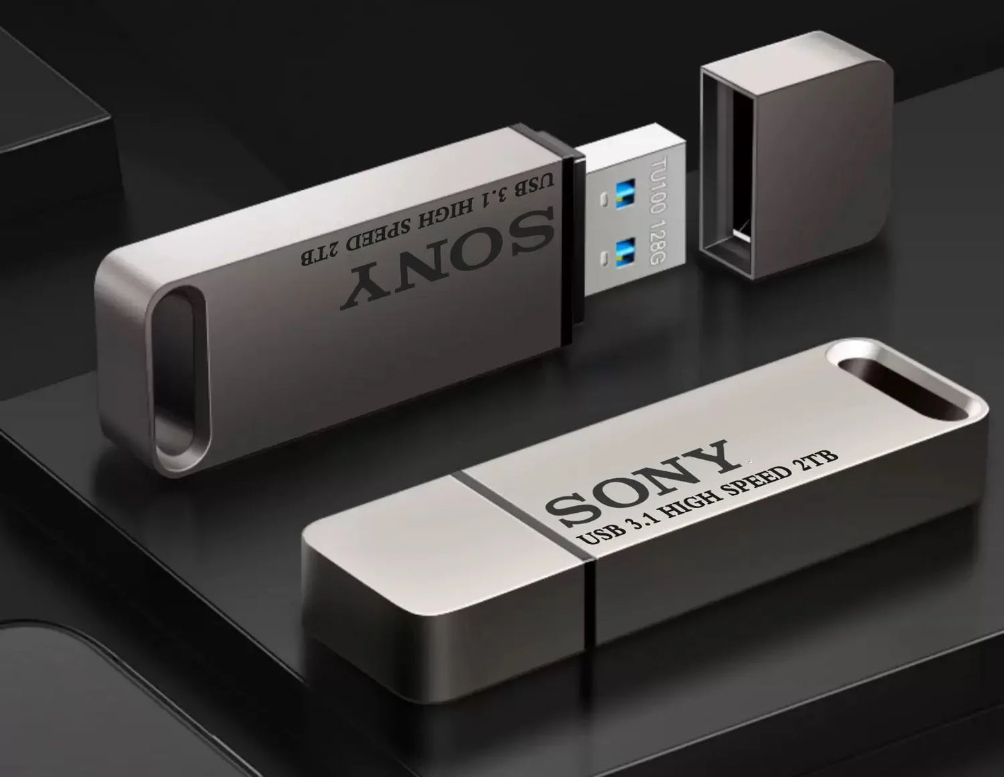 SONY High-Speed PenDrive – 2TB, 1TB, 512GB, 256GB USB Flash Drive for Xiaomi Phones, Portable Metal USB Stick