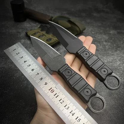 Outdoor Survival Knife - High Hardness EDC Portable Utility Knife with K Sheath for Camping & Adventure