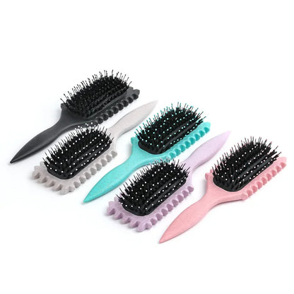 Salon Curly Hair Styling Brush – Detangling & Shaping Tool for Men’s and Women’s Curls