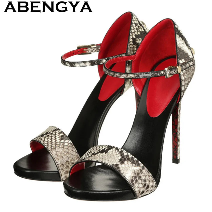 Women’s Pointed Toe Stiletto Heels - Sexy Thin High Heel Gladiator Dress Shoes for Summer Fashion