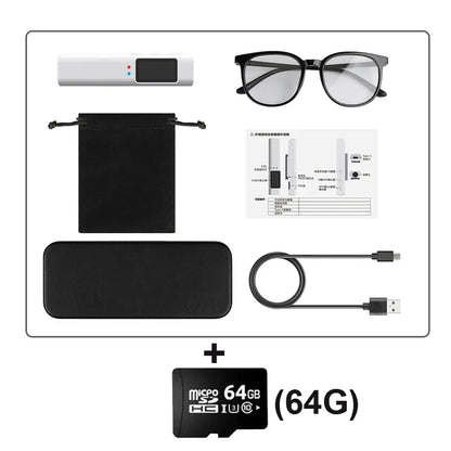 2.7K Glasses Camera – Mini Wearable Outdoor Security Sports DV DVR, WIFI Video Recorder for Driving, Hiking, and Surveillance