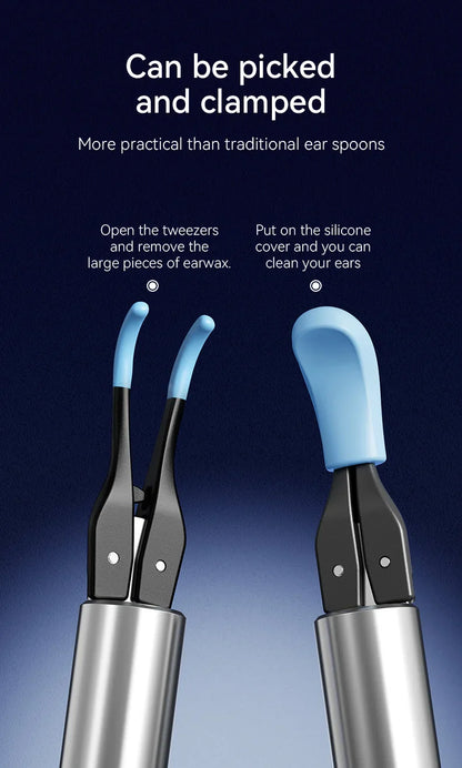Visual Ear Cleaner with Camera – Ear Wax Removal Tool with 12MP, Ear Pick, Tweezers & 6 Ear Spoons for Ear Care