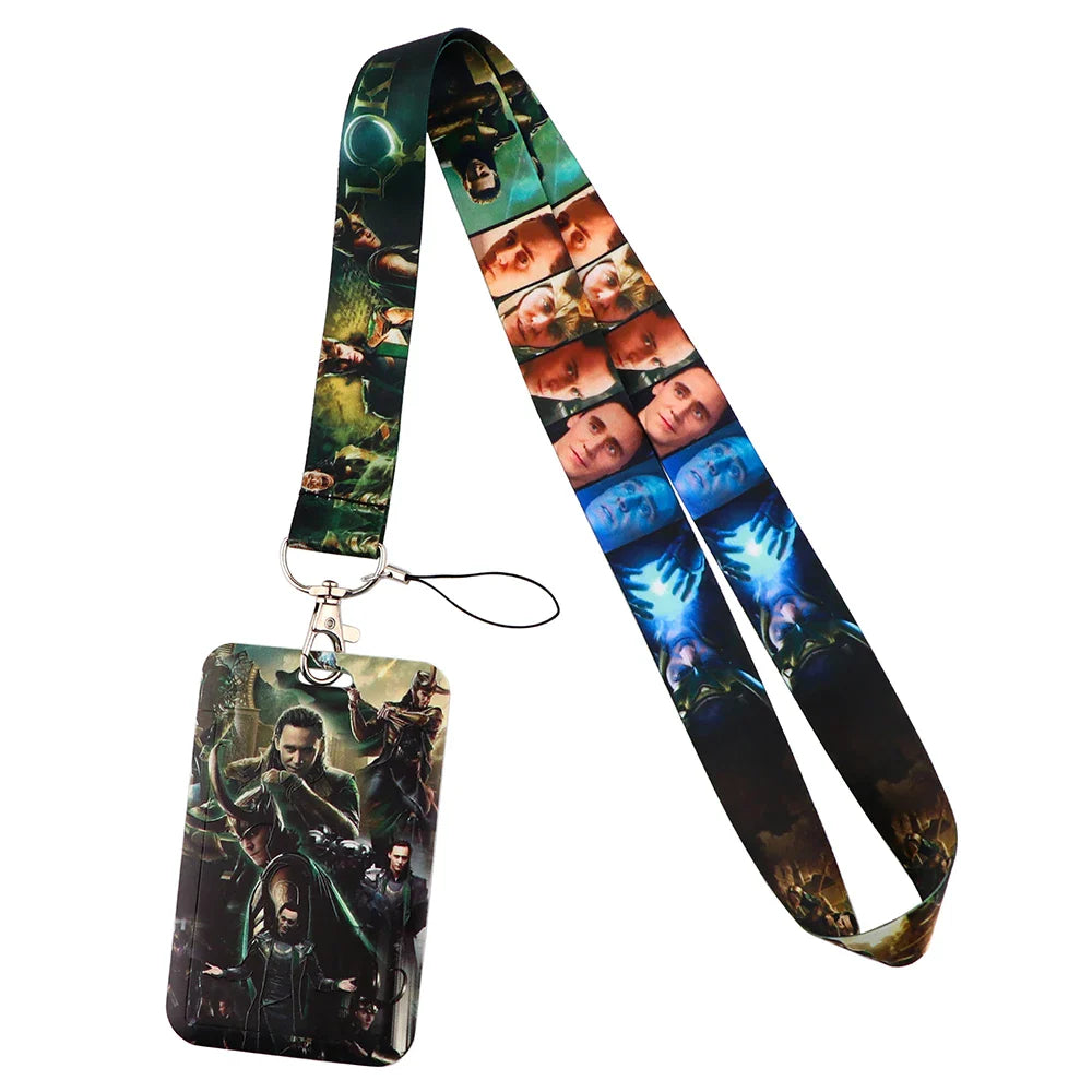 Cartoon Credential Holder Keychain – Cool Lanyard for Key, ID Card, Gym Badge & Cosplay Gift