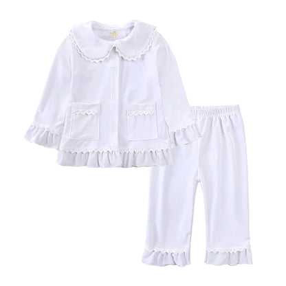 2025 Kids Christmas Pajama Set – Velvet Loungewear Long Sleeve Sleepwear for Boys & Girls