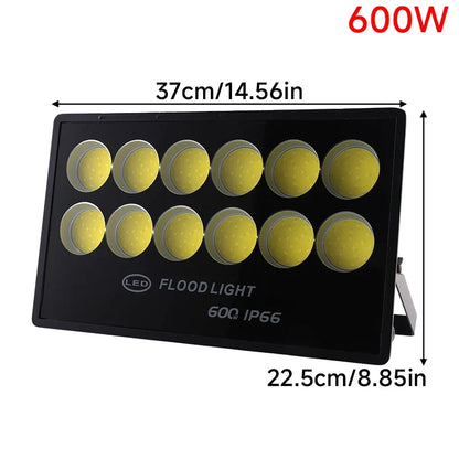 LED Flood Light - 50W-500W IP65 Waterproof Outdoor Spotlight for Garden, Street & Security Lighting