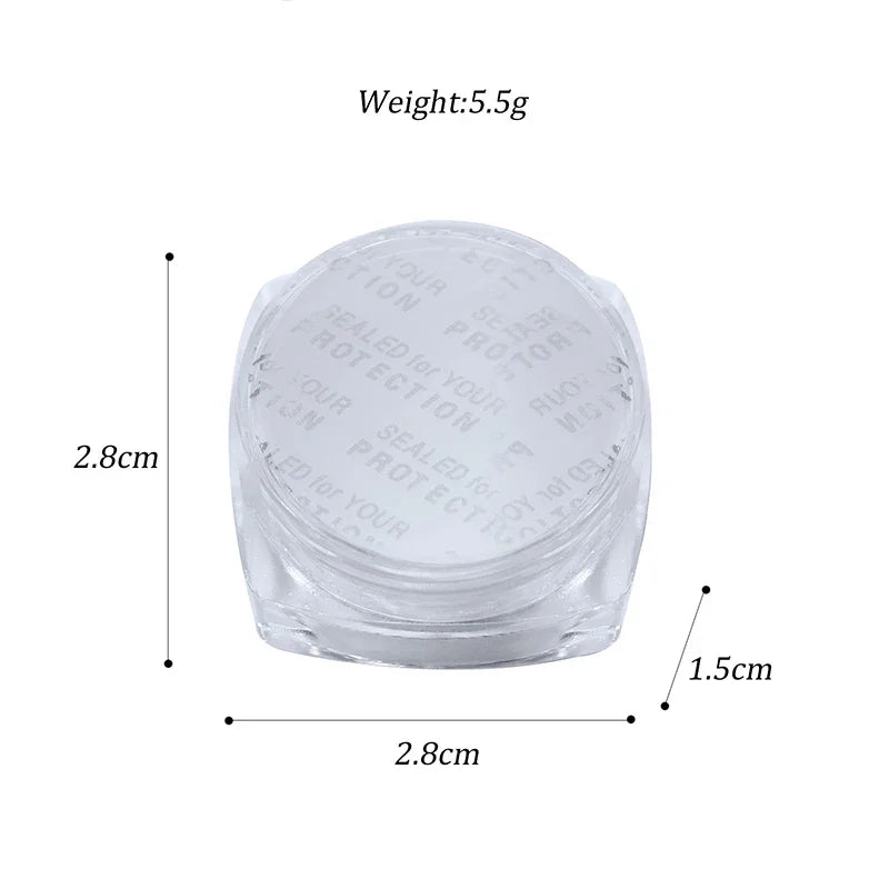 Chameleon Magic Mirror Nail Powder - Holographic Diamond Glitter Pigment for UV Gel Manicure & DIY Nail Art