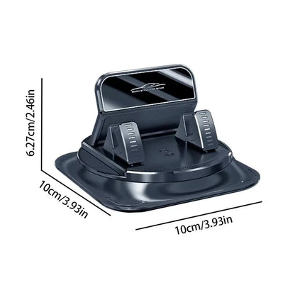 Anti-Slip Dashboard Phone Holder - 360° Rotating Universal Car Mount for GPS Navigation and Smartphones