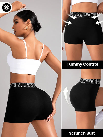 High Waist Yoga Shorts for Women - Fitness Workout Leggings Shorts for Gym, Sports, and Summer Training