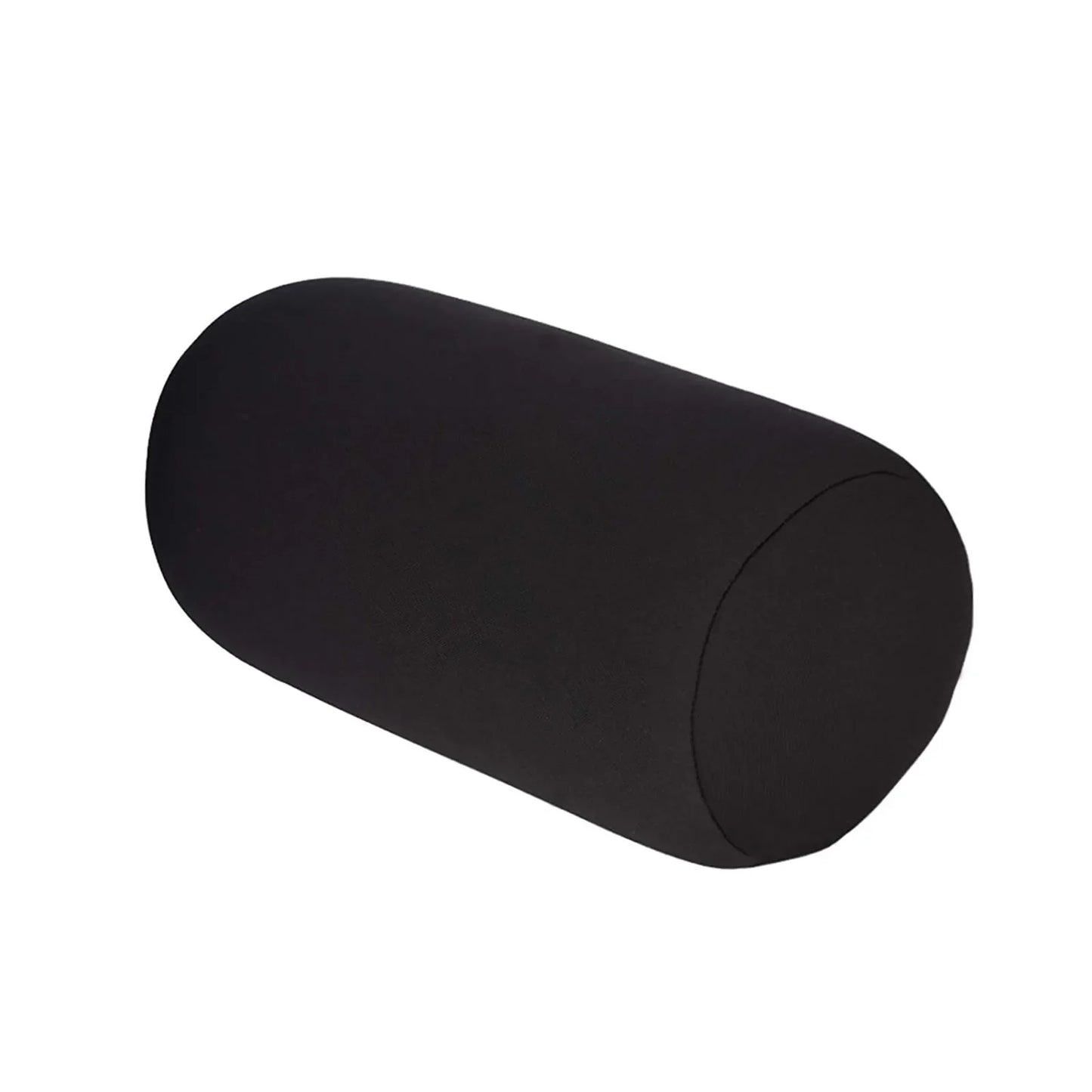 Solid Color Cylindrical Neck Pillow – Washable Round Cushion for Bedroom, Seat, Headrest & Travel Support