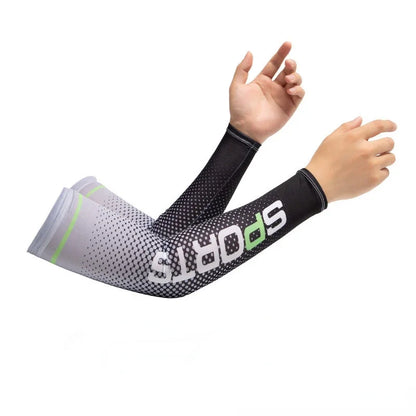 UV Protection Cooling Arm Sleeves - Ice Silk Sunscreen Gloves for Cycling & Outdoor Sports