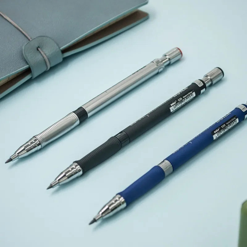 Mechanical Pencil Set 2.0mm – Automatic Pencil with 2B Black & Colored Lead Refills for Writing, Sketching, & Art Drawing