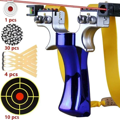 Laser Pointing Slingshot – 10 Style High Precision Aiming Catapult for Outdoor Hunting & Target Shooting Accessories