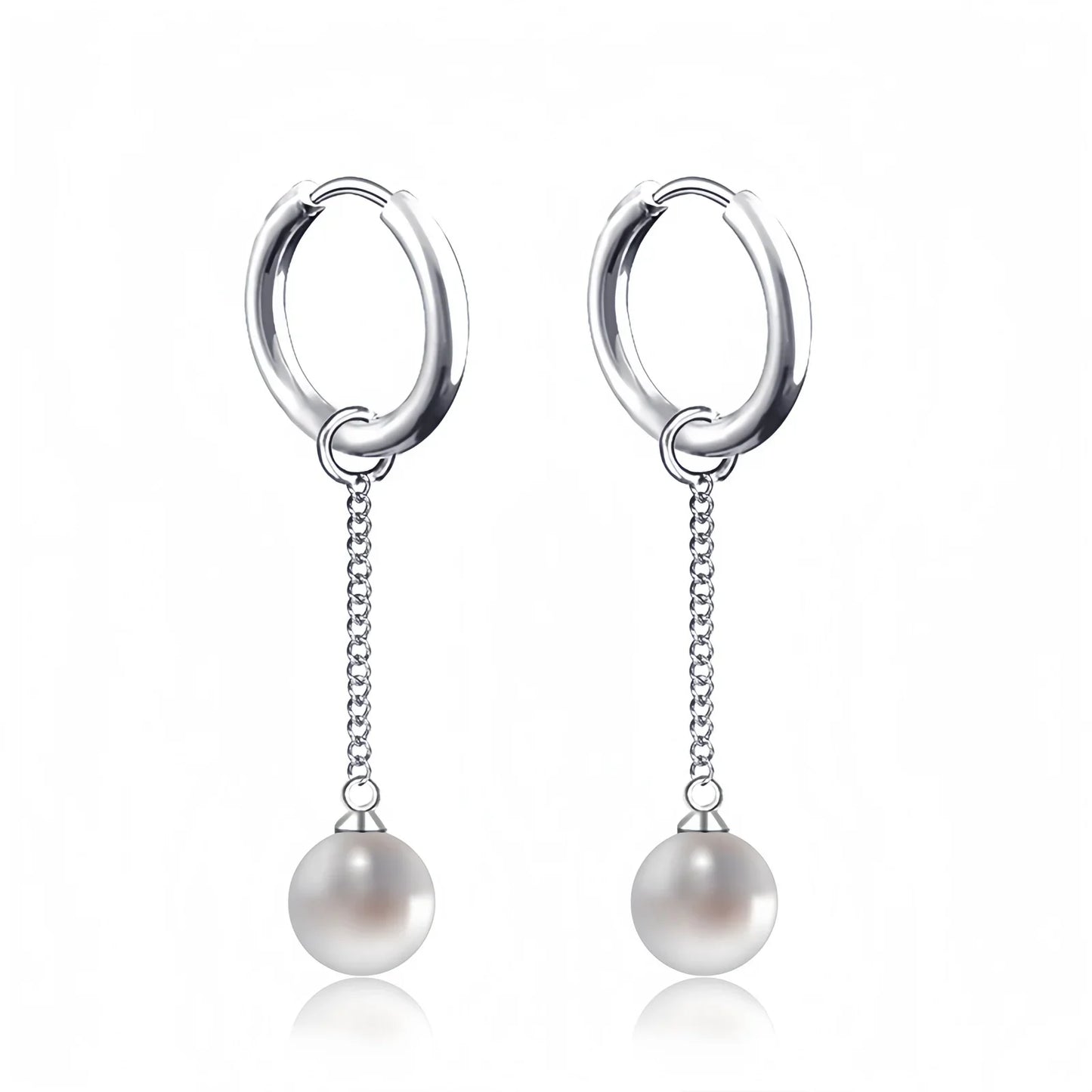 Long Hanging Cross & Leaf Hoop Earrings – Vintage Stainless Steel Hip Hop Unisex Jewelry Accessories