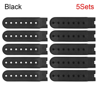 5 Sets Snapback Strap Replacement - 7 Hole Colorful Hat Repair Buckle Clips for Baseball Cap Accessories