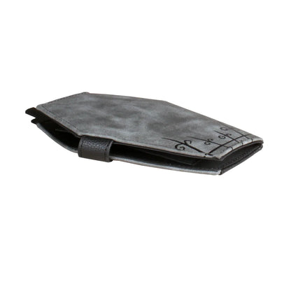 Niche Coffin-Shaped Clutch Wallet – Women's Bifold Coin Purse, Halloween Gift Idea