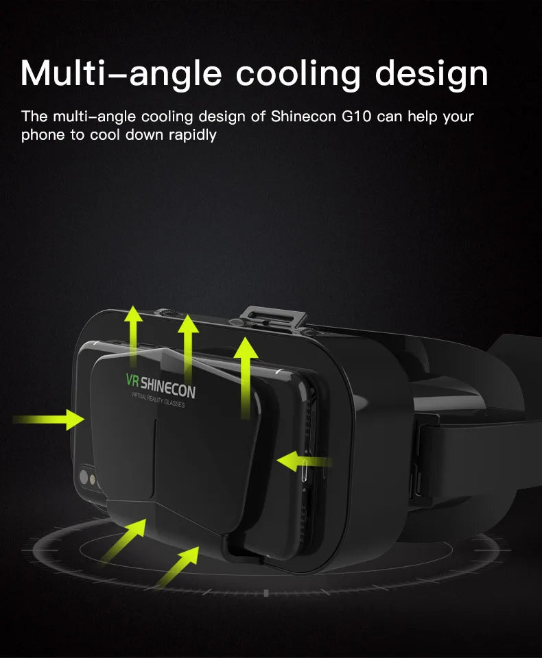 VR Glasses Virtual Reality Headset – 3D Lenses Smart Goggles for Smartphones, Mobile Game Accessory