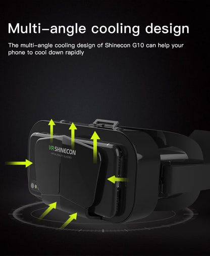 VR Glasses Virtual Reality Headset – 3D Lenses Smart Goggles for Smartphones, Mobile Game Accessory