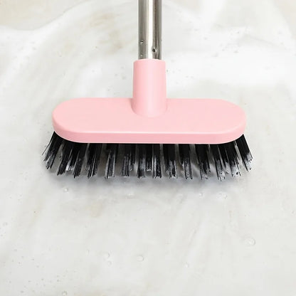 Long Handle Toilet Brush - Durable Bathroom Cleaning Brush with Stiff Bristles for Tough Stain Removal