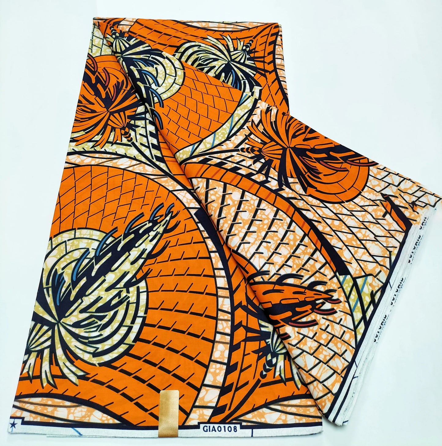 African Real Wax Print Fabric - 100% Cotton Nigerian Ankara Sewing Material for Party Dresses