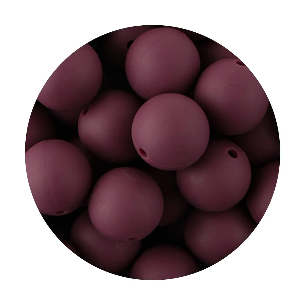 50Pcs Silicone Spacer Beads - 9/12/15mm Round Loose Beads for DIY Necklace Bracelet Jewelry Making