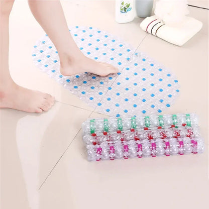 New Household Non-Slip Bath Mat – Suction Cup Bathroom Rug, Massage Bathtub Mat, Carpet Supplies for Bathroom