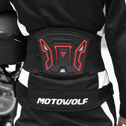Adjustable Motorcycle Waist Protector Belt – Breathable Motocross & Cycling Safety Back Support Guard for Riders