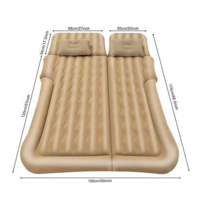 Universal Foldable Inflatable Car Bed - Portable Back Seat Air Mattress Set with Pump & Pillow